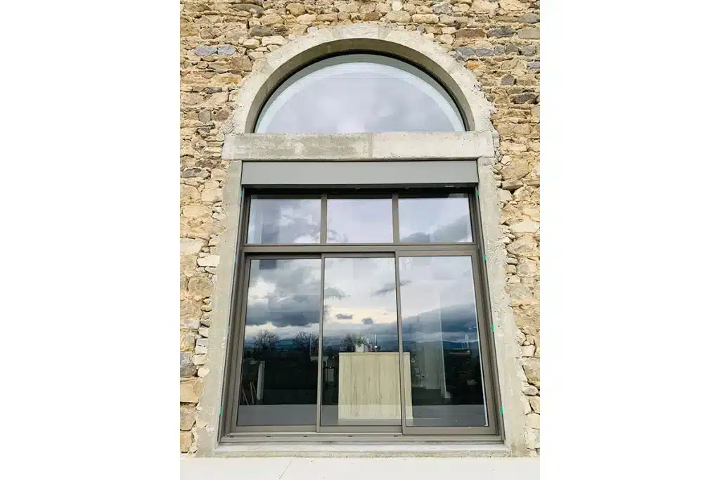 Coulissant aluminium Caluire par l'Atelier de l'Alu
