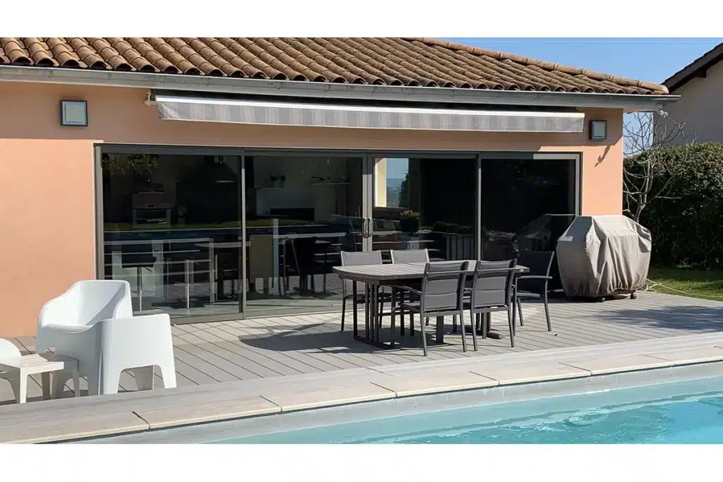 Coulissant aluminium Dardilly par l'Atelier de l'Alu
