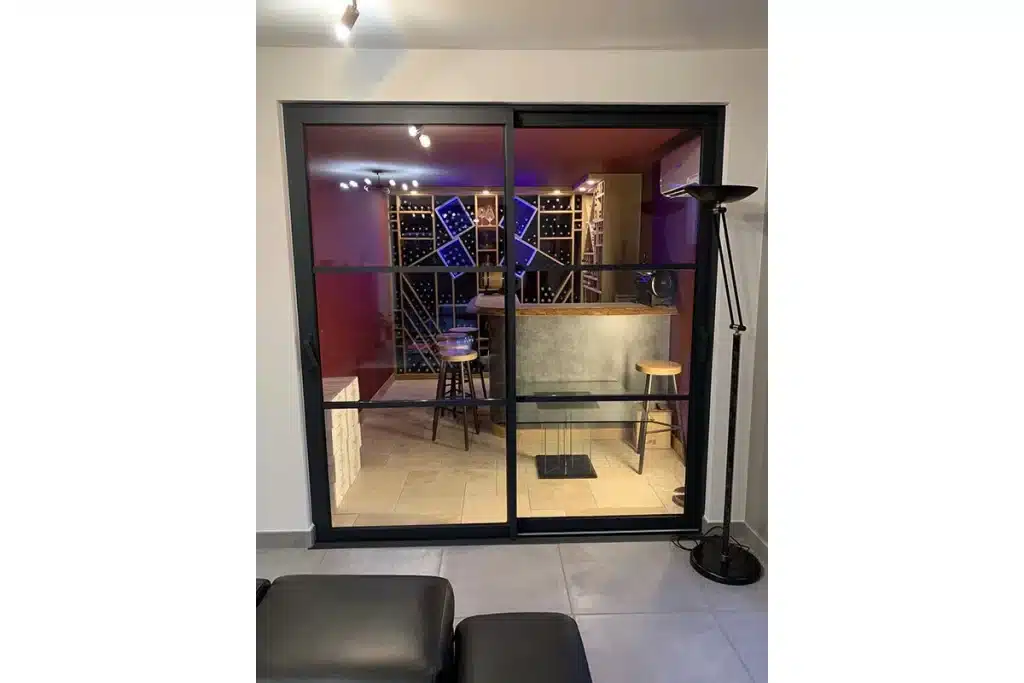 Coulissant aluminium Rhône par l'Atelier de l'Alu