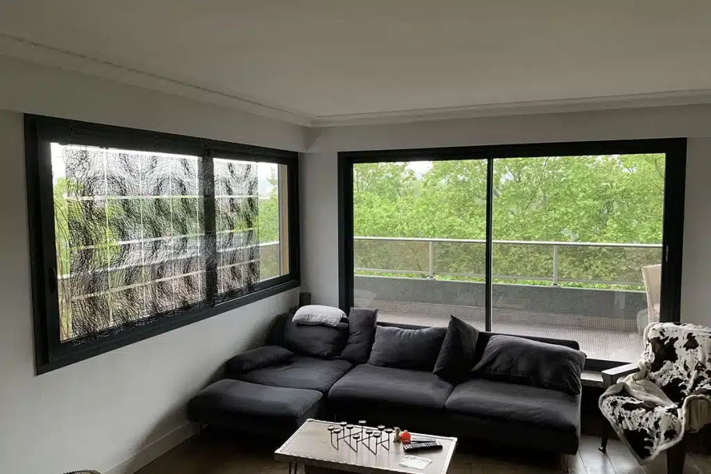 Coulissant aluminium Sainte-Foy-Les-Lyon par l'Atelier de l'Alu