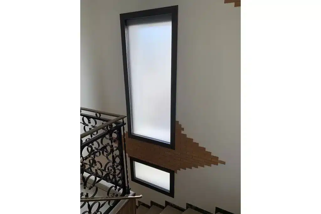 Fenêtre aluminium Verre poli par l'Atelier de l'Alu