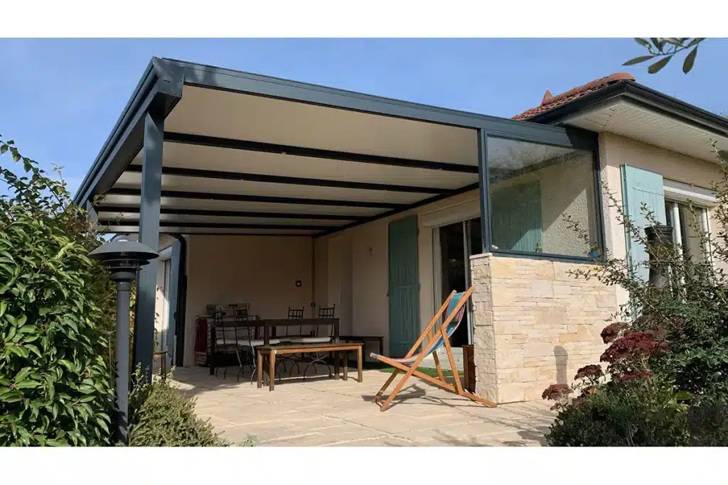 Pergola aluminium Millery par l'Atelier de l'Alu