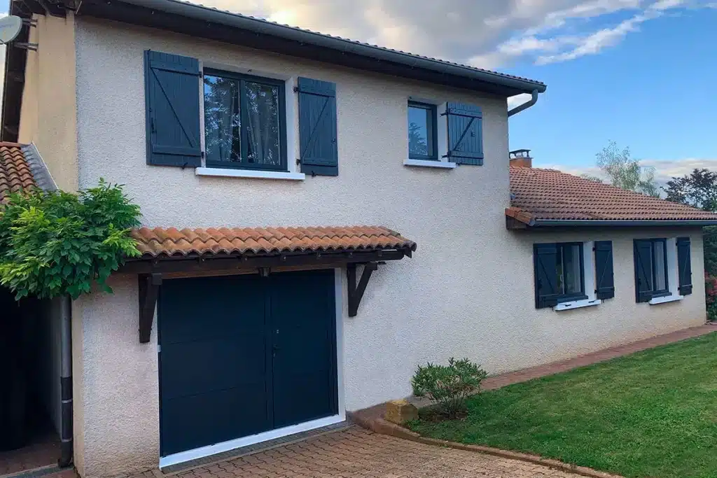 Porte aluminium tierce par l'Atelier de l'Alu