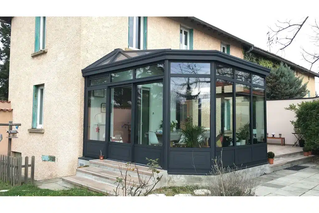 Véranda aluminium Jonage par l'Atelier de l'Alu