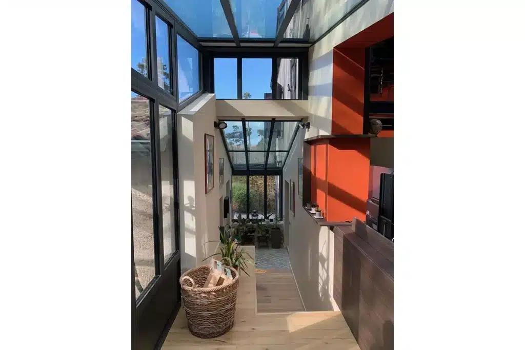 Véranda aluminium Taluyers par l'Atelier de l'Alu