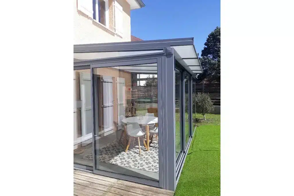 Véranda aluminium Vernaison par l'Atelier de l'Alu