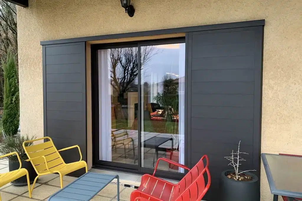 Volets coulissants Chaponost par l'Atelier de l'Alu