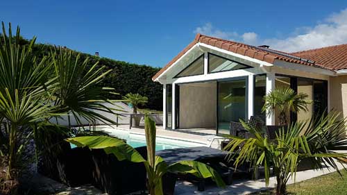Baies vitrées maison par l'Atelier de l'Alu