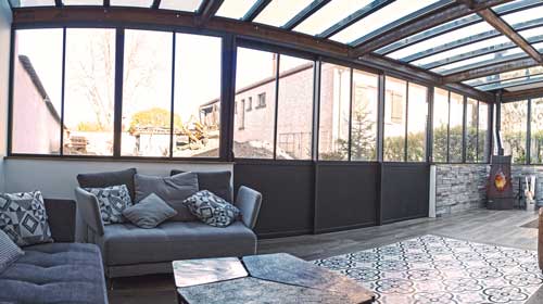Véranda aluminium La Tour de Salvagny par l'Atelier de l'Alu
