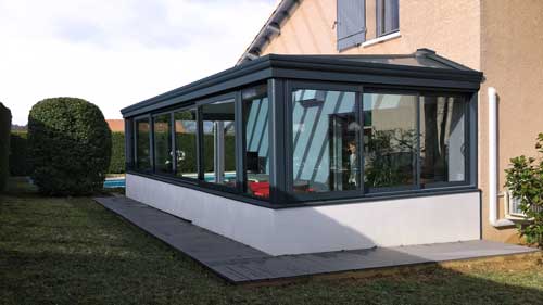 Vérandas aluminium maison par l'Atelier de l'Alu