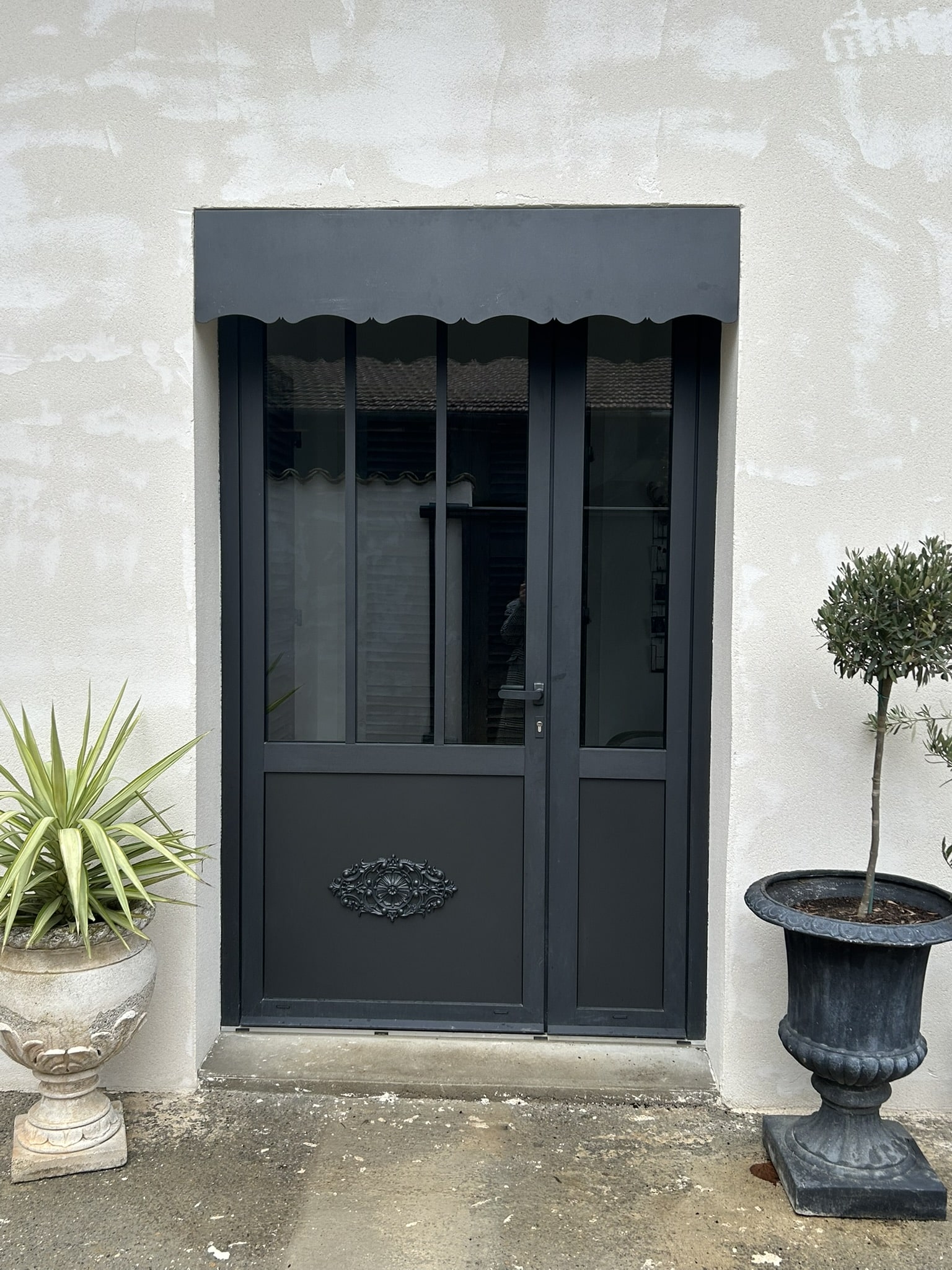 Porte d'entrée aluminium à Dardilly